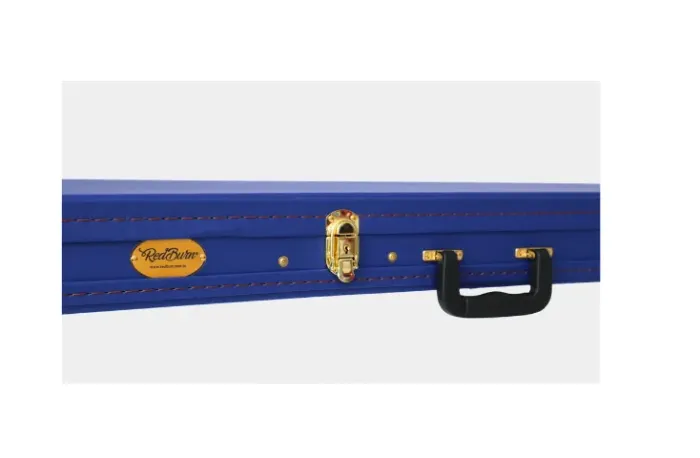 case azul redburn para contra baixo super luxo modelo universal serve em guitarra 7 cordas