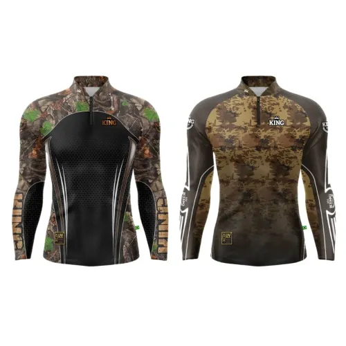 Camisas de Pesca King UV Protection Camufladas