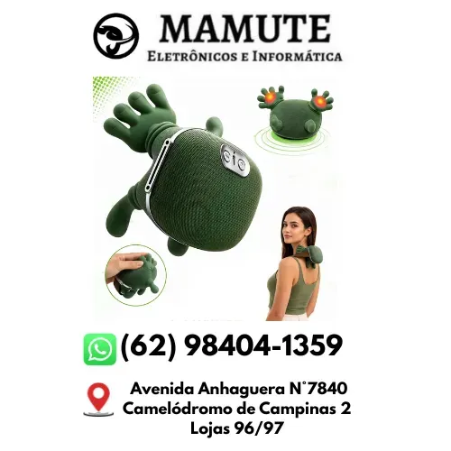 Massageador Elétrico Portátil Multicontrol USB Para Pescoço e Ombro Com Regulador De Veloc