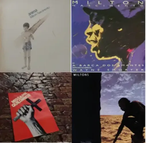 Disco de Vinil (LP) MILTON NASCIMENTO - combo com 4 discos