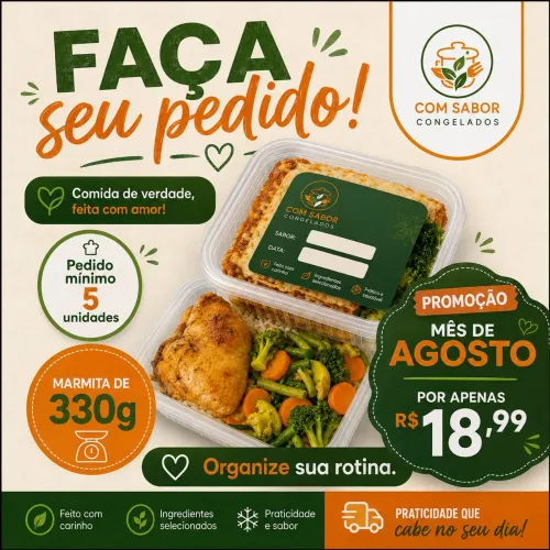 Marmita fitnes congelada