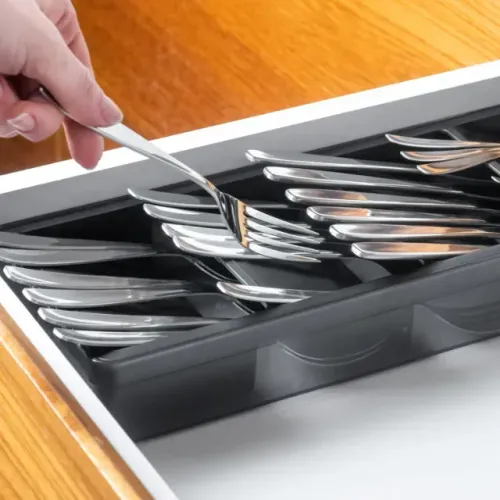 ORGANIZADOR THALHERES OU CLEAR PRETO FECHADO ARMARIO/COZINHA