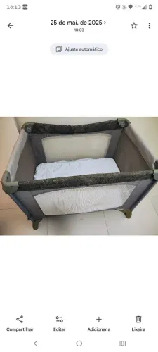 Cama berço portátil - Cercadinho Burigotto