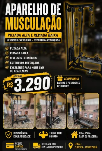 PUXADA COM REMADA BAIXA