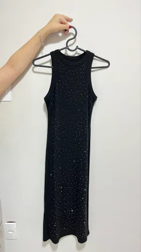 Vestido tubinho com brilho