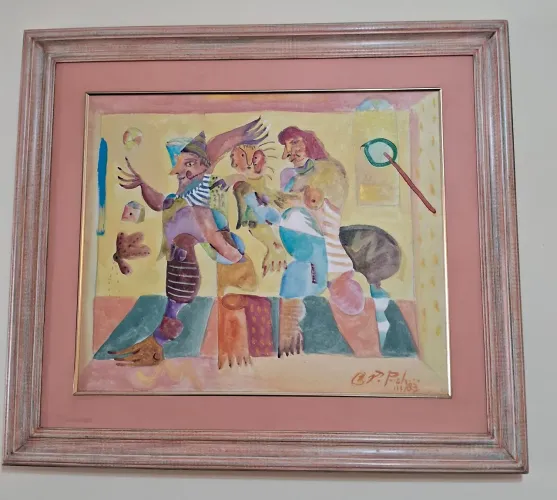 FERNANDO PACHECO, óleo sobre tela 60x71 cm. Quarto de Brinquedo., 