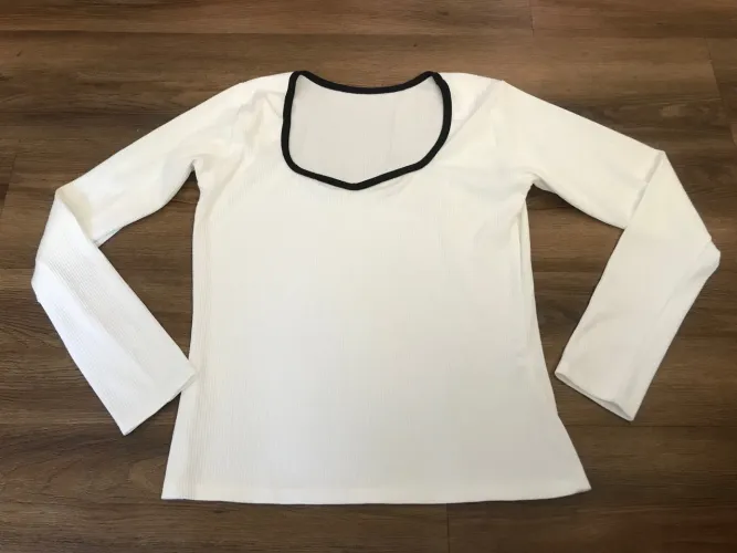 Blusa Zara Branca Tamanho G Nova