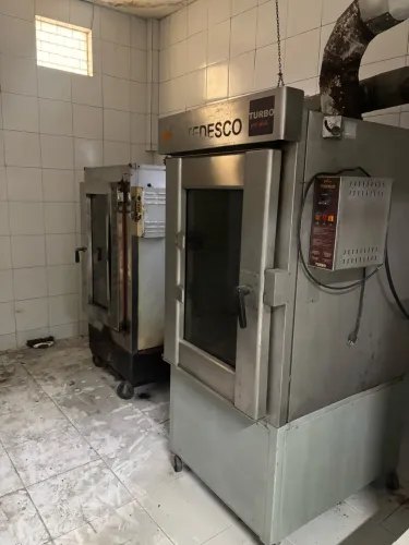Forno de padaria em inox
