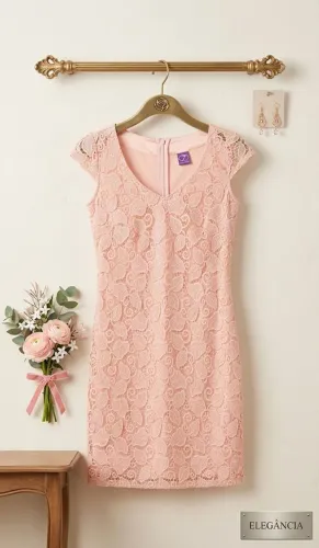 Vestido Rosa M floral