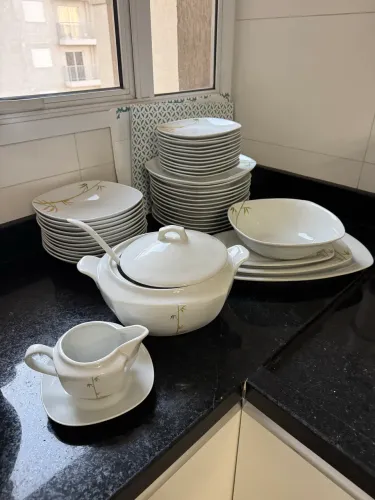 Conjunto porcelana - marca bon gourmet Bambu