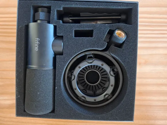 Microfone fifine k658 com suporte articulado 
