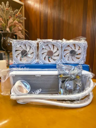Water Cooler 360mm Iwongou ARGB Branco Intel LGA 1700 1200 X99 2011 AMD AM4 AM5
