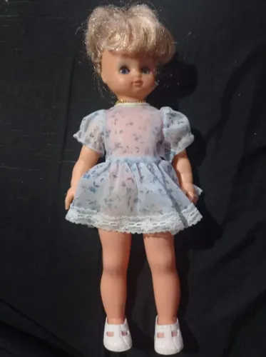 Boneca antiga vintage bonac-art com roupas e sapatos originais