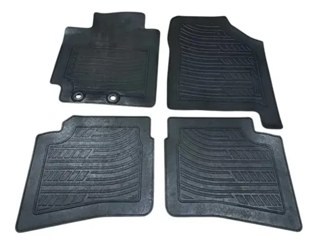 Kit Jogo Tapete Automotivo Borracha Etios 2013 A 2016 Cinza