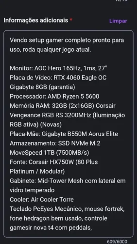 PC GAMER RTX 4060