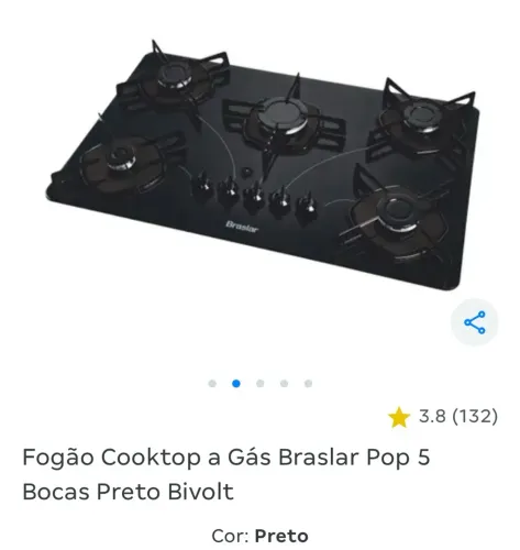 Fogão cooktop