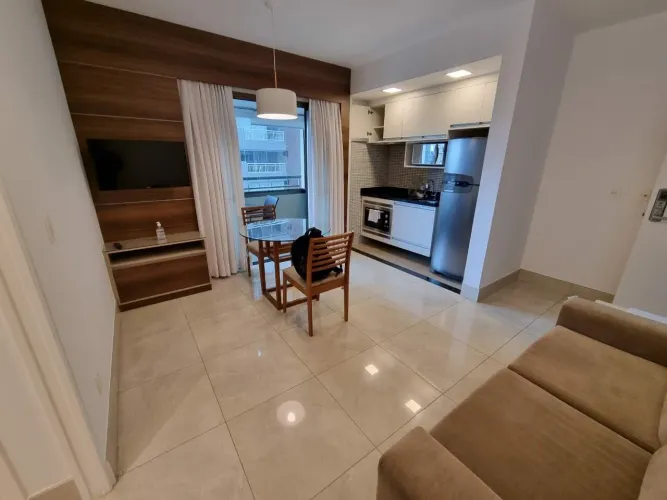 Lindo Flat Gran Estanconfor Veranda Berrini disponível locação com 1 dormitório e 1 vaga d