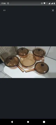 Conjunto de Panelas de Vidro Corning Vision Brasil 5 Peças