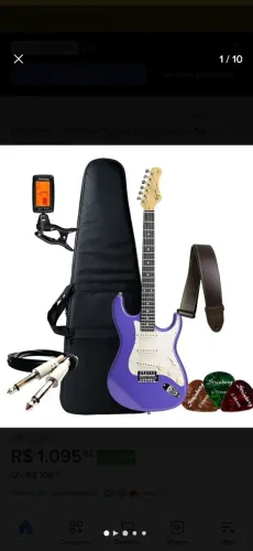 Guitarra tagima 500 troco por iPhone bom 11 ou 12