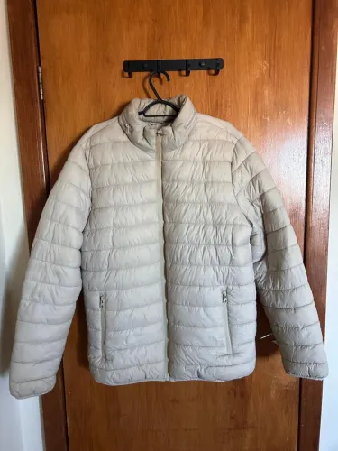 Jaqueta Puffer Masculina Marfim Renner - Tamanho G