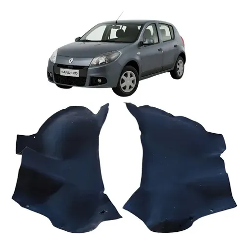 Par Carpete Lateral Renault Sandero Expression 1.0 2014 Preto