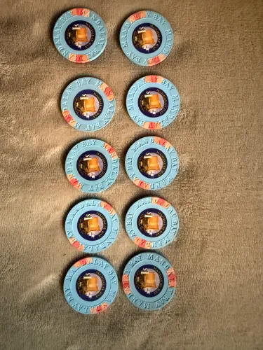 10 fichas de $1 Cassino Mandalla Bay (Las Vegas) 