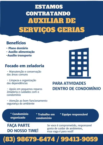 Auxiliar de Serviços Gerais 