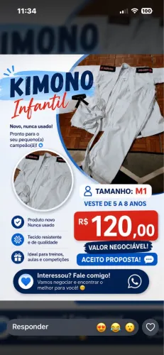 KIMINO INFANTIL 