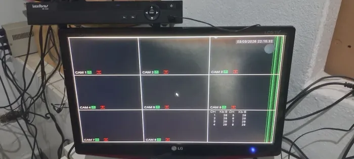 DVR Intelbras 8 Canais Analógico Saida Hdmi e Vga Ja vai Com HD R$250  Entrego