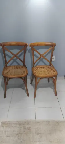 2 Cadeiras Rivatti em Madeira e Palhinha - Excelente Estado