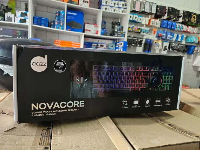 Combo ( mouse, Mousepad, teclado e headset Gamer) completo .