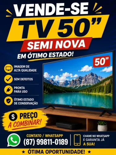TV PHILCO 50 POLEGADAS SEMI NOVA