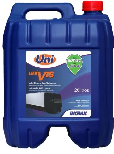 Óleo Uni 20w50 API-CH4 para motores a Diesel 