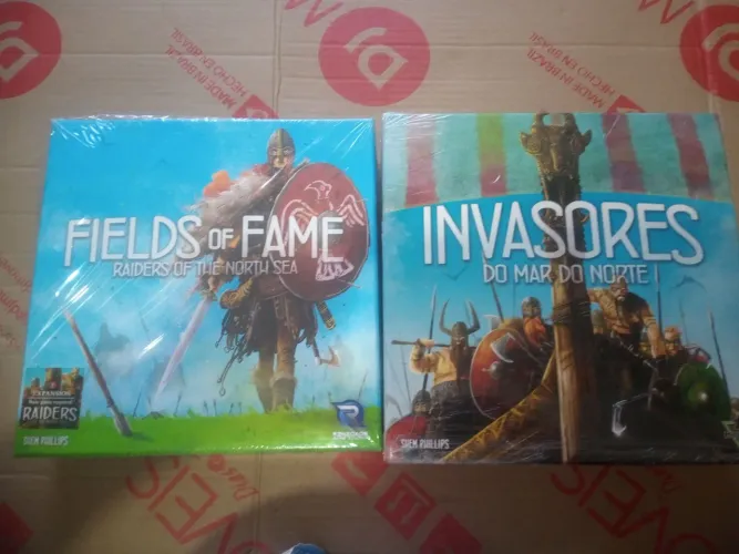 Jogo de tabuleiro Invasores do mar do norte+ a expansão Fields of fame