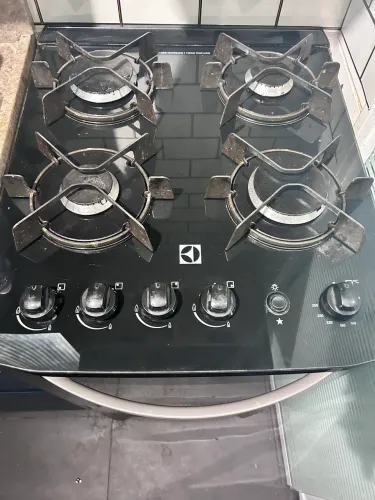 Forno Electrolux 4 bocas / vidro / a gás