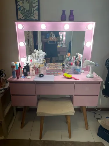 Penteadeira rosa 