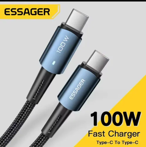 Cabo USB-C Essager 100w com 2 metros