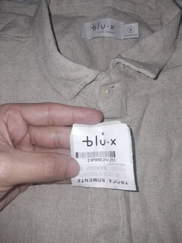 Camisa Liso Linho Natural Blu-X