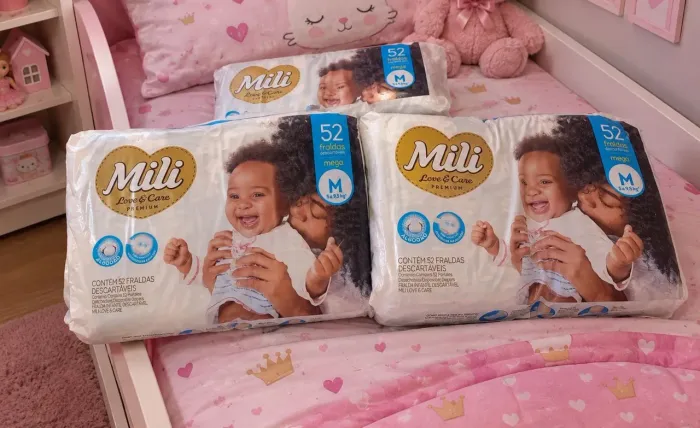 Fraldas Mili Premium M 52 und