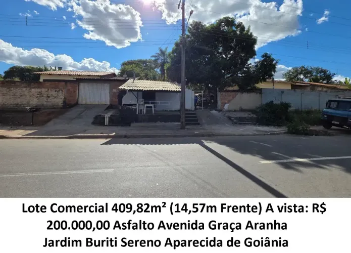 Leia a descrição: Lote Comercial 409,82m² (Avenida Graça Aranha) Jardim Buriti Sereno