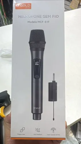 Microfone sem fio MCF-51f Agold som