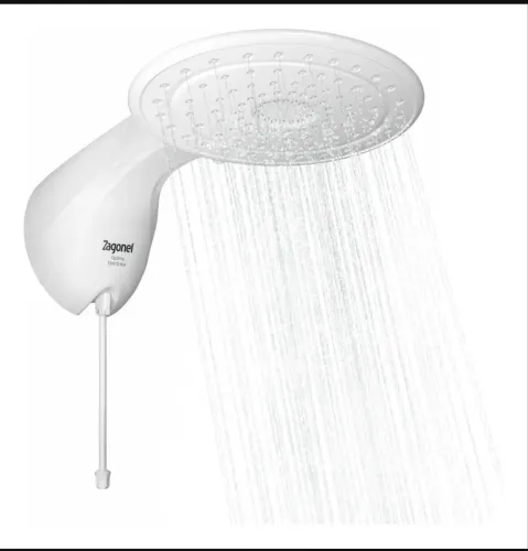 Chuveiro Eletrônico Zagonel Optima 7700W 220V Branco Com Ajuste Gradual