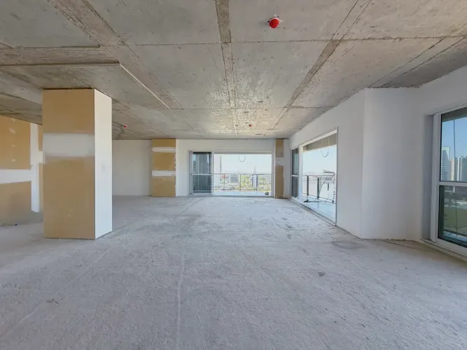 Sala comercial com 215 m², 6 vagas, andar alto, nascente, no Metropolitan Genebra, no Jard