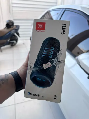Caixa De Som Jbl Flip 6, 30w RMS, Bluetooth, À Prova De Água, Azul(Lacrado)