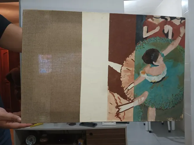 QUADRO PINTADO A MÃO, LEIA O ANÚNCIO