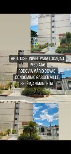 Apartamento mobiliado para aluguel no cond Garden ville, Rodovia Mário Covas.