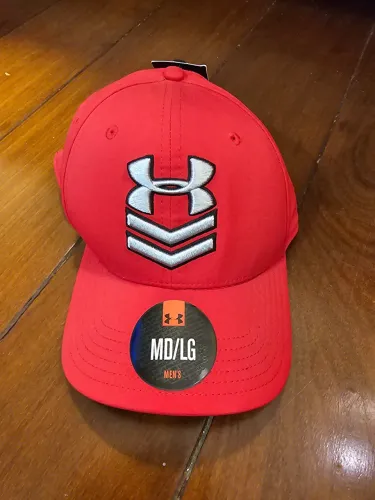 Boné novo Under Armour vermelho masculino 