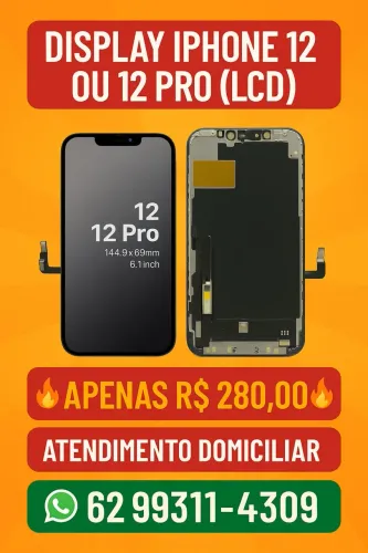 Tela / Display IPhone 12 Pro + Película - Atendimento Domiciliar 
