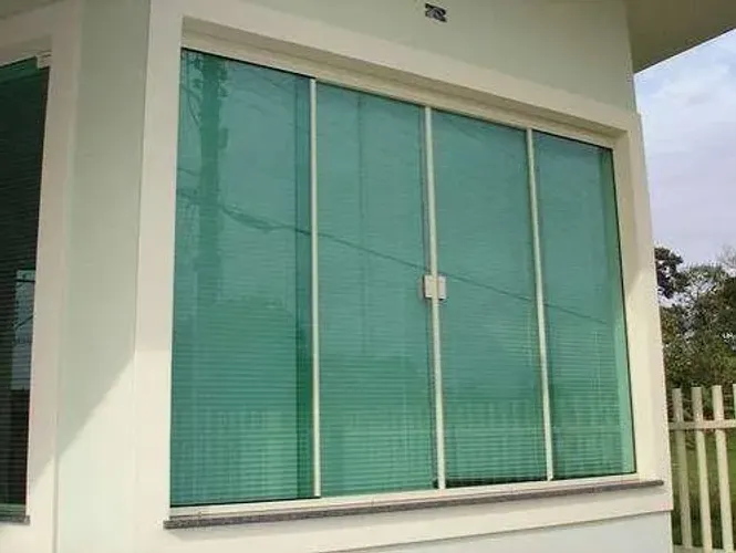 VIDROS - 985 X 1830- PARA JANELA DE CORRER 4 FOLHAS VIDRO VERDE TEMPERADO 8MM