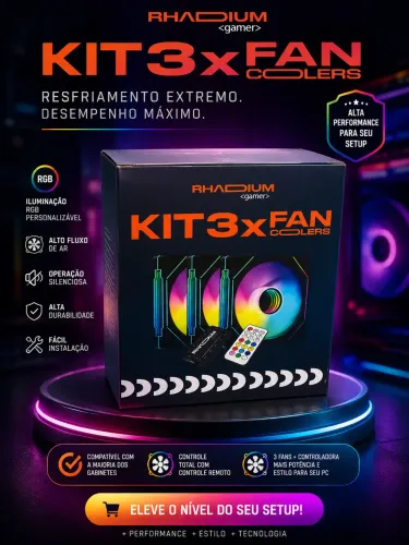 Kit fans com controladora